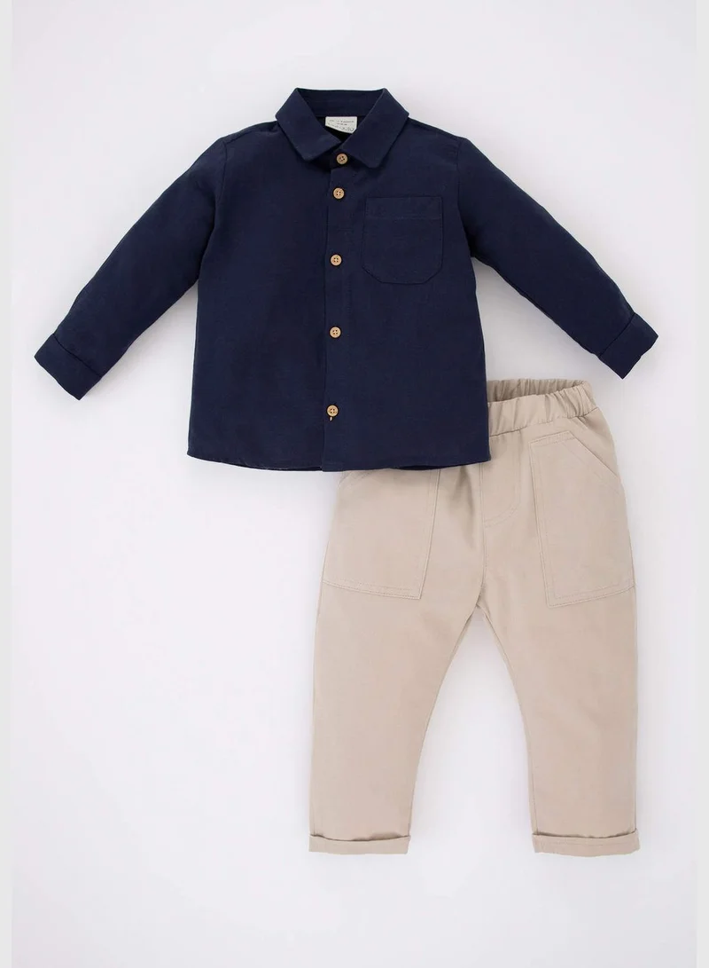 DeFacto 2 Pack BabyBoy Woven Set