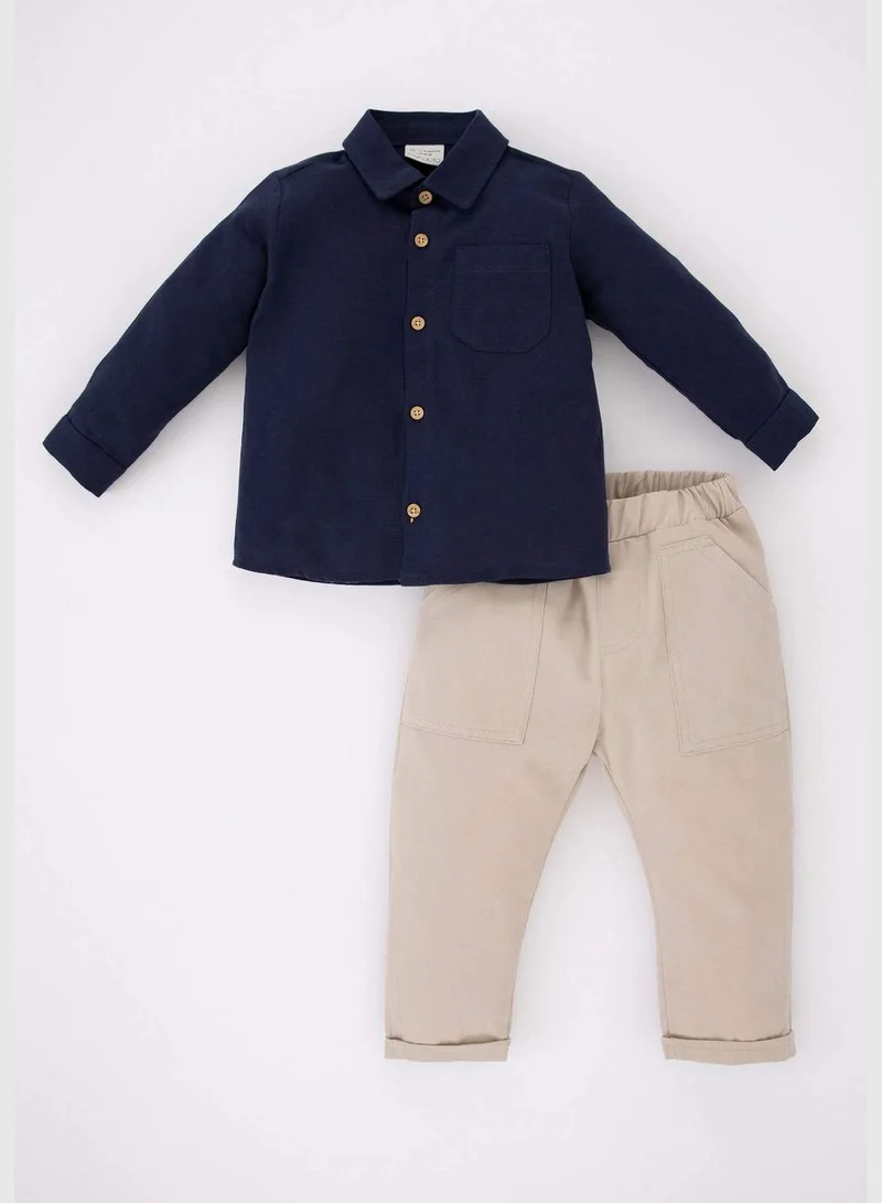 DeFacto 2 Pack BabyBoy Woven Set