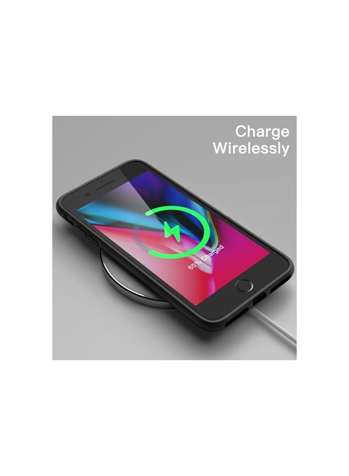 JETech Silicone Case for iPhone 7 Plus, iPhone 8 Plus, 5.5 Inch, Silky-Soft Touch Full-Body Protective Case, Shockproof Cover with Microfiber Lining (Black) - Image 3