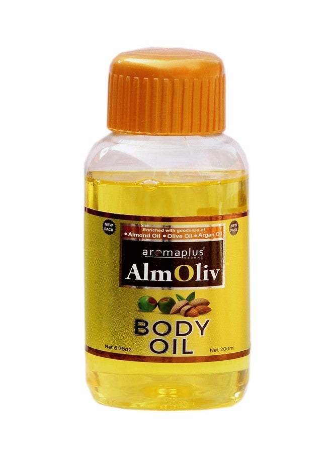 Aromaplus Almolive Body Oil |Enriched With Goodness of Almond Oil, Olive Oil & Argan oil | 200ml - Image 1