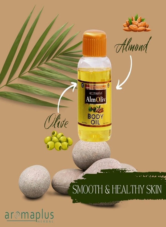Aromaplus Almolive Body Oil |Enriched With Goodness of Almond Oil, Olive Oil & Argan oil | 200ml - Image 5