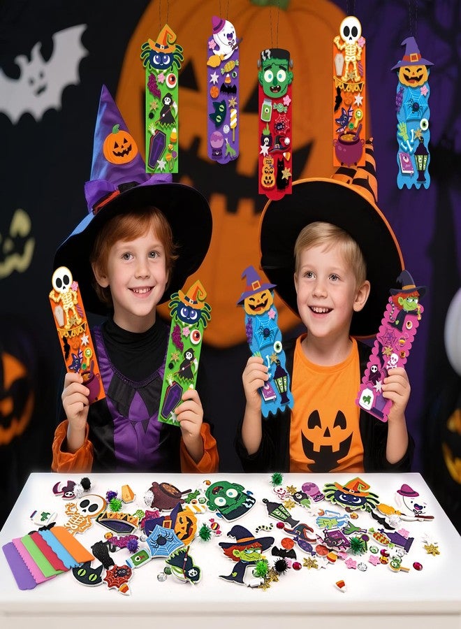ShyLizard Halloween Crafts for Kids, 24 Sets Foam DIY Bookmarks Craft Kit for Kid, Halloween Party Favors, Trick or Treat Gifts, Classroom Rewards Prizes for Kids Activity Supplies - Image 2