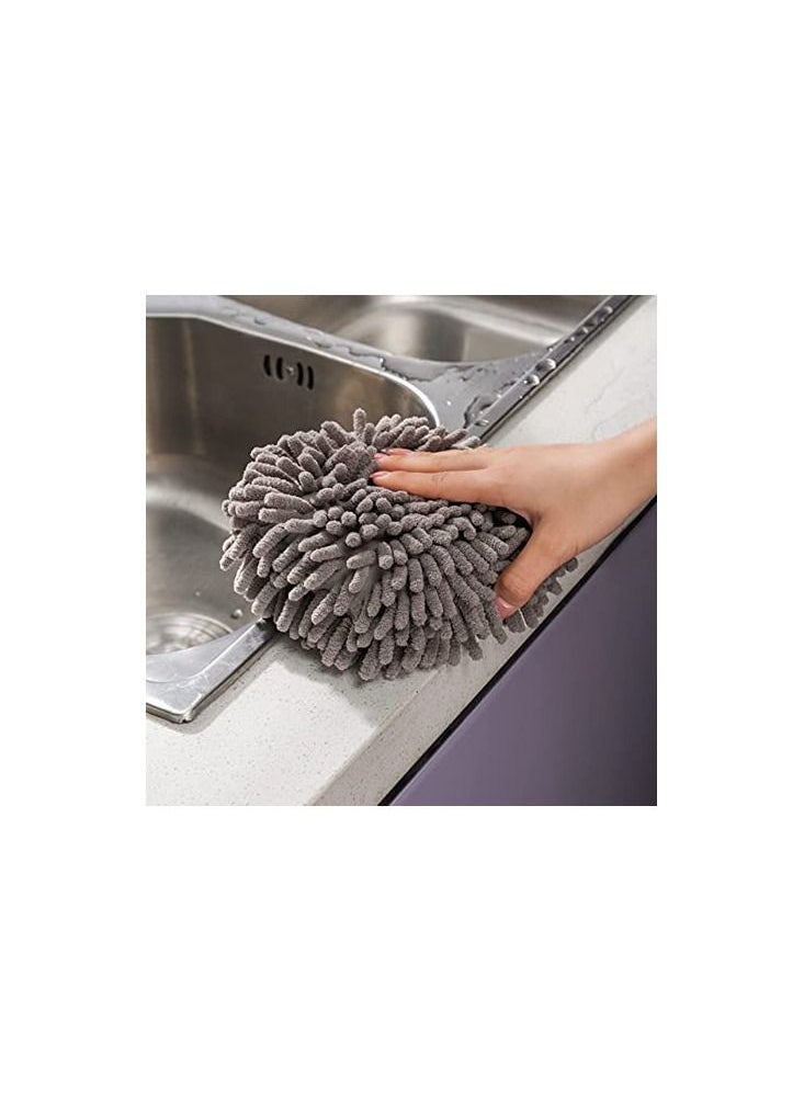 Spaceshoop - Hand Dry Towel Chenille Handball Towel Hanging Fast Drying Hand Towel with Soft Plush Microfibre Material Soft Feel Quick Dry Highly Absorbent - Image 1