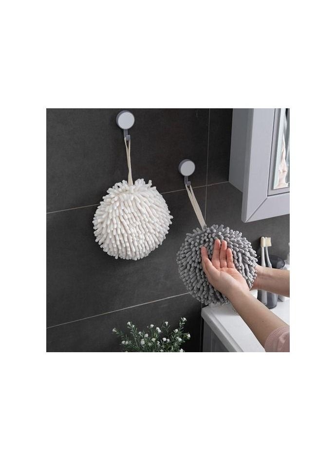 Spaceshoop - Hand Dry Towel Chenille Handball Towel Hanging Fast Drying Hand Towel with Soft Plush Microfibre Material Soft Feel Quick Dry Highly Absorbent - Image 1