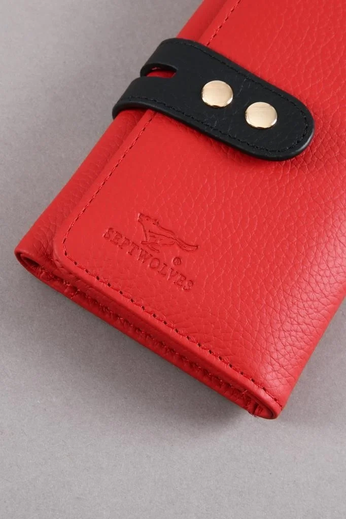 Septwolves Paris Gold Detailed Women's Card Holder and Wallet