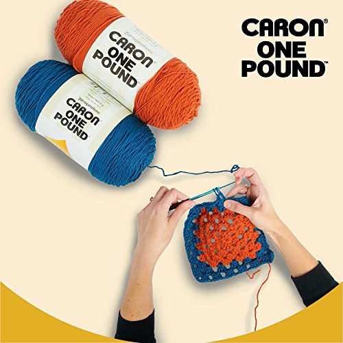 Caron One Pound Grass Green Yarn - 2 Pack of 454g/16oz - Acrylic - 4 Medium (Worsted) - 812 Yards - Knitting/Crochet - Image 4