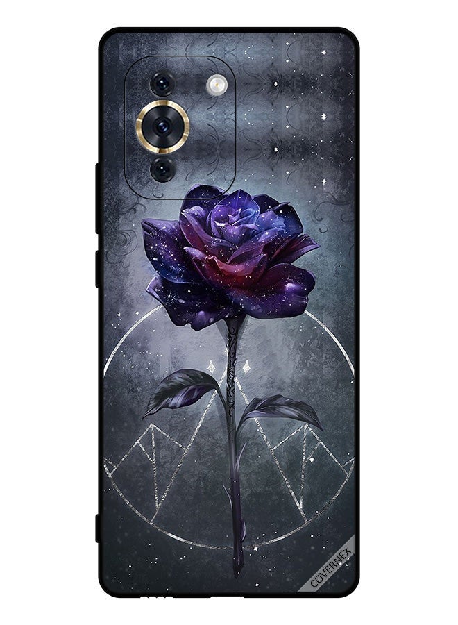 Covernex Protective Case Cover For Huawei Nova 10 Dark Flower Wallpaper - Image 1