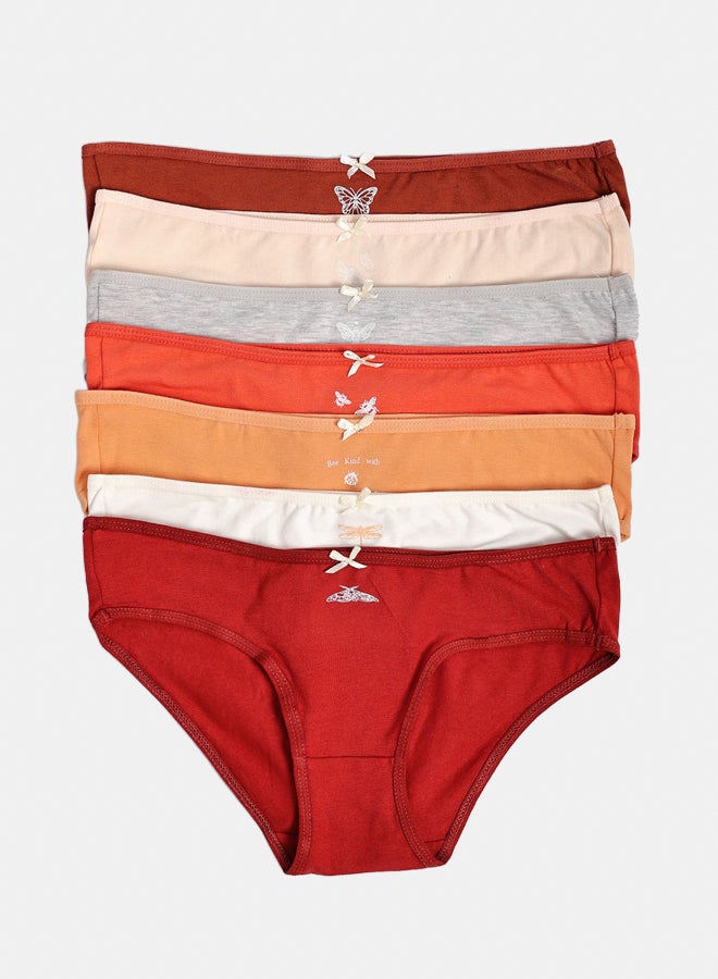 Carina Pack of 7 Colored Bikini Panties - Image 1