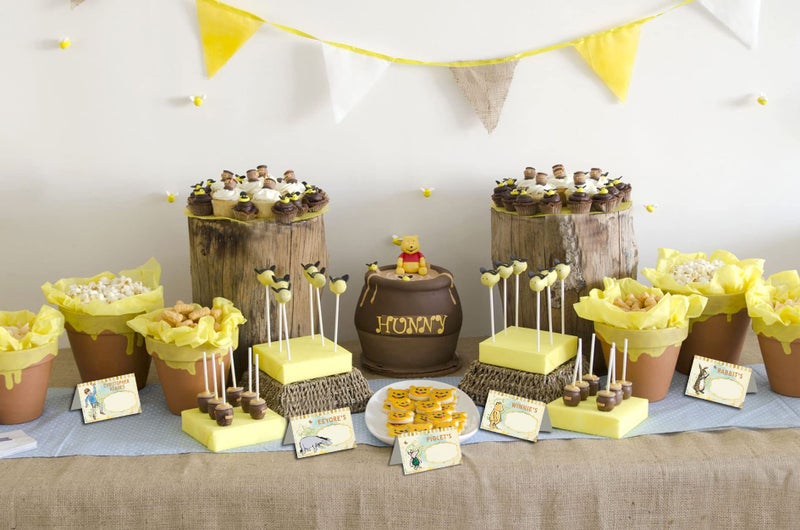 Unbala Classic Winnie Food Labels Food Signs 12 Pcs The Pooh Food Decor For Baby Shower Perfect Pooh Bear Birthday Party Favors Centerpieces For Tables - Image 5