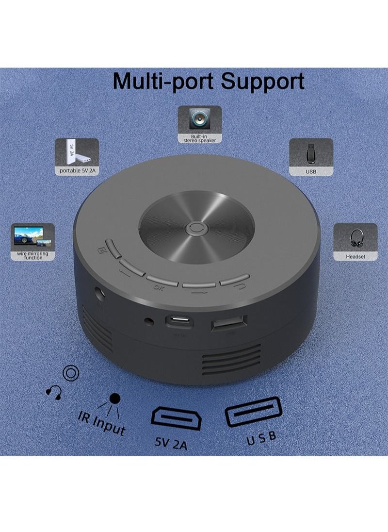 Flash Hawk - LED Mini Projector Support Mirroring Function 10W YT200 Black - Image 1