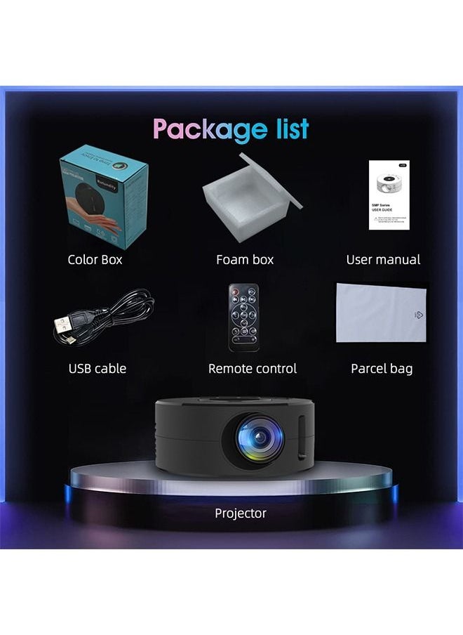 Flash Hawk - LED Mini Projector Support Mirroring Function 10W YT200 Black - Image 1