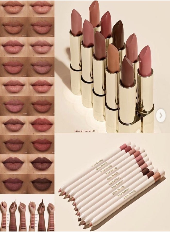 Rare Beauty by Selena Gomez Kind Words Matte Lipstick – Devoted - True Red – Soft, Long-Lasting, and Comfortable Full-Coverage Matte Lip Color – 3.5g / 0.12 oz