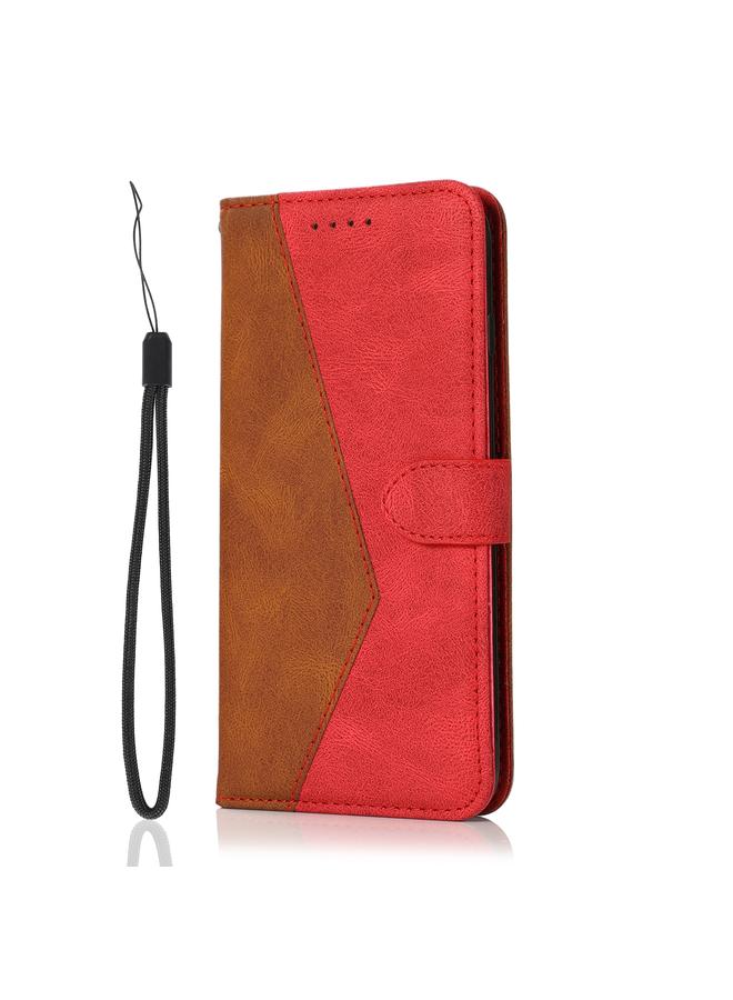 S-TOP Case For OPPO A53 5G / A72 5G / A73 5G Dual-color Stitching Leather Phone Case - Image 2