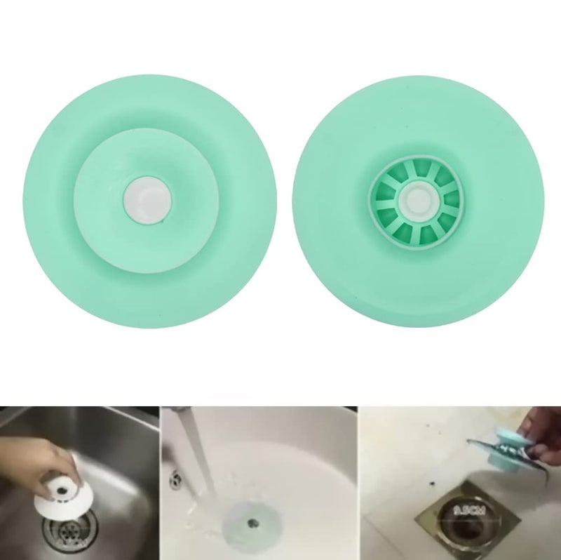Glan سدادة حوض GLAN سيليكون لسد حوض الاستحمام وسدادة حوض المطبخ وصرف المياه (متعدد الألوان) - Image 4