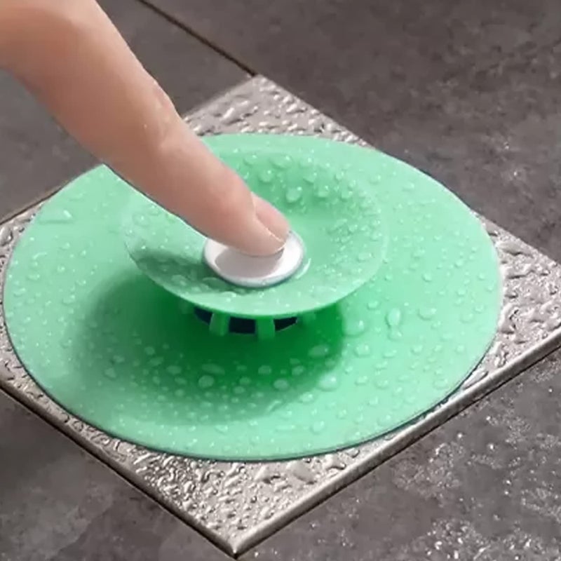 Glan سدادة حوض GLAN سيليكون لسد حوض الاستحمام وسدادة حوض المطبخ وصرف المياه (متعدد الألوان) - Image 1