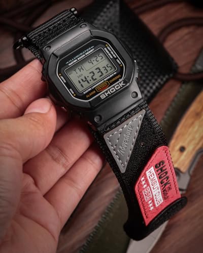 DAVILANE Replacement Watch Band Strap for Casio Mens G-Shock GD-100/GD-120/GA-100/GA-110/GA-150 Upgraded Buckles 16MM Nylon Watch Band （Package Included: 2 X Casio Watch Bands） - Image 4