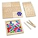 BBtinker Wooden Number Tracing Board Set Toddler Montessori Math Beads Counting Toy Preschool Learning and Educational Math Game for Kids - Image 2