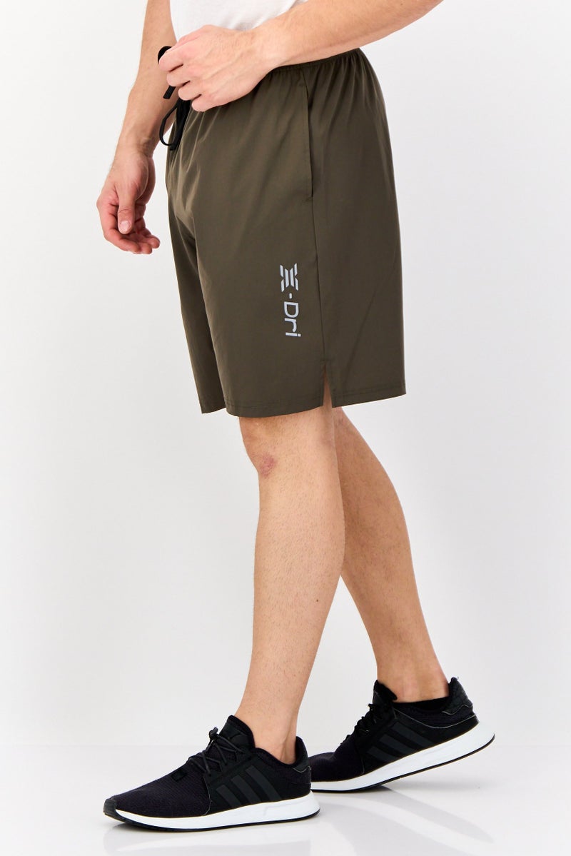 RBX Men Sportswear Fit Drawstring Outdoor Shorts, Olive  - Image 2