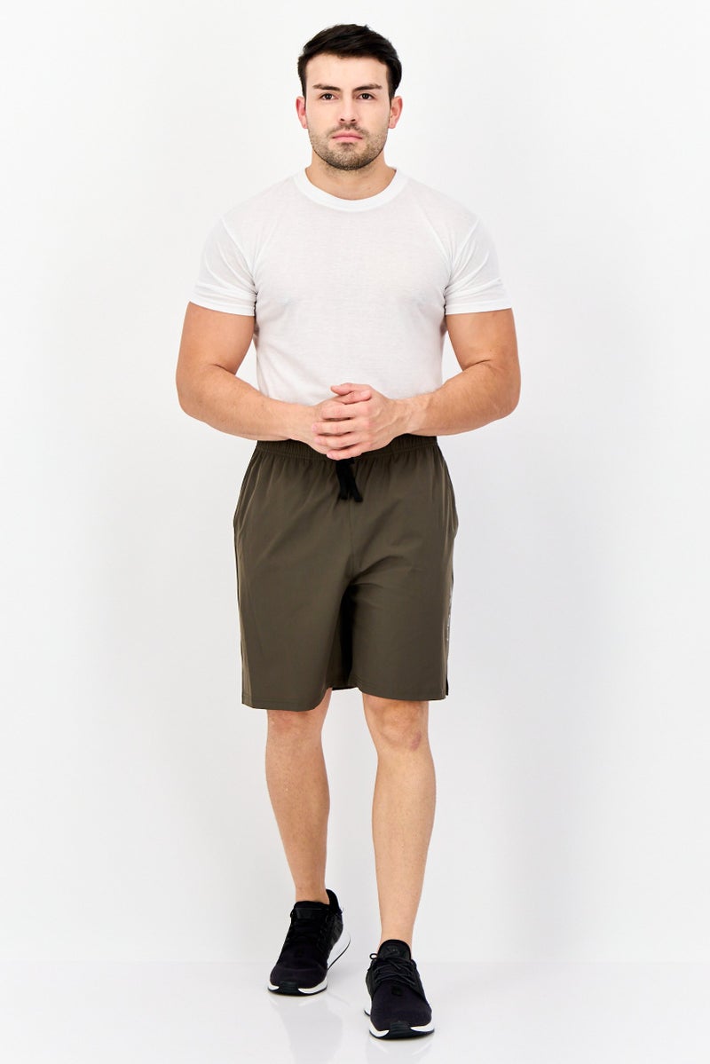 RBX Men Sportswear Fit Drawstring Outdoor Shorts, Olive  - Image 3