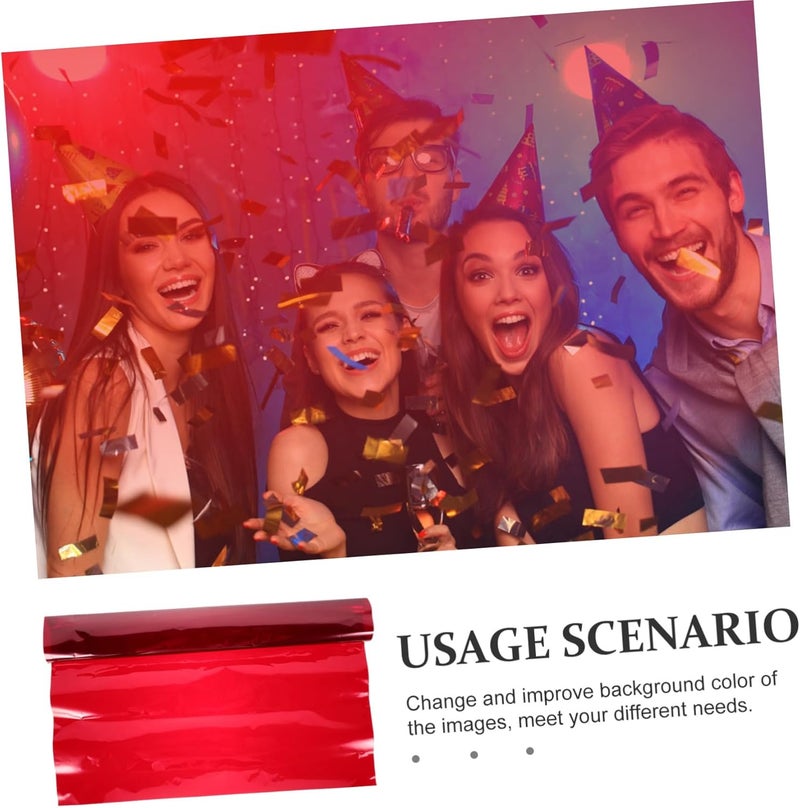 DOITOOL Sunset Ambient Light Film Filter UV Party Covers Tint for Lights Photography Color Ambiance Light Diffusing Film Light Diffuser Film Red The Pet - Image 3