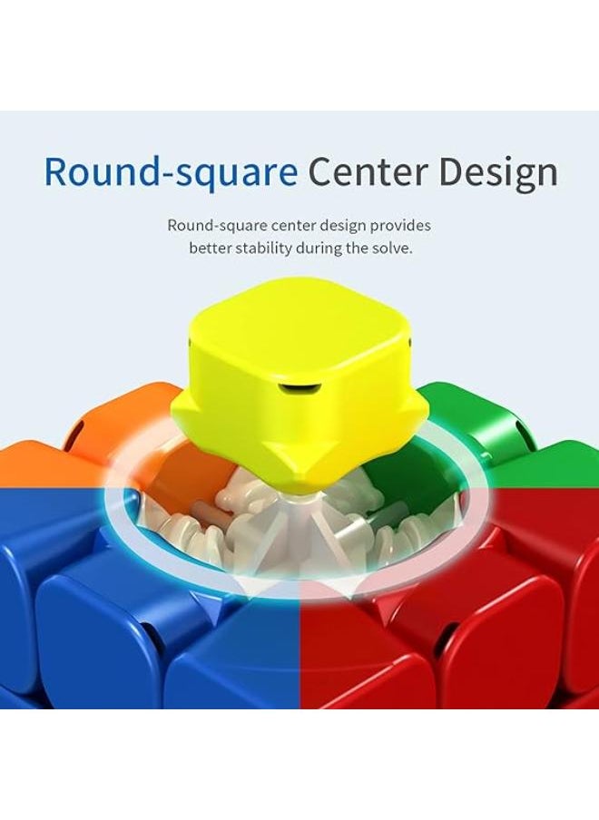 null - MOYU RS3M Maglev Speed Cube 3x3 StickerLess, TUNJILOOL Maglev Version(Upgraded) 3D Smooth Puzzle Magic Toy Travel Games for Adults and Kids (MF8900) - Image 1