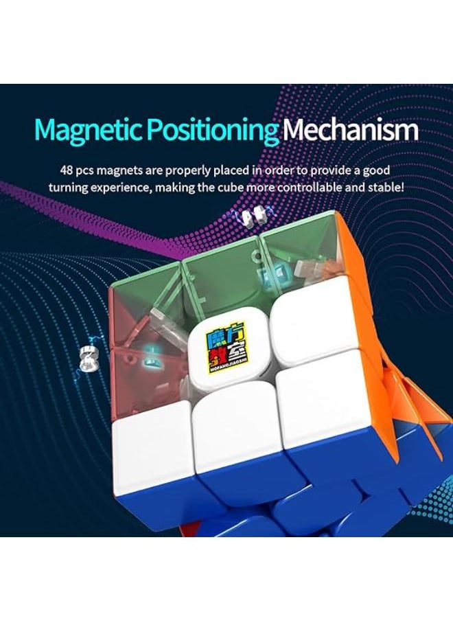null - MOYU RS3M Maglev Speed Cube 3x3 StickerLess, TUNJILOOL Maglev Version(Upgraded) 3D Smooth Puzzle Magic Toy Travel Games for Adults and Kids (MF8900) - Image 1