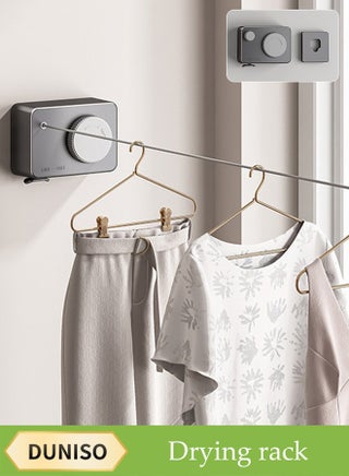 Invisible Clothesline，Retractable Clothesline,Indoor Stainless Steel Invisible Wall Hanging Rope,No Punching Required，Suitable for Living Room, Balcony, Bedroom, Outdoor, 4.2m，Style Grey - pzsku/ZF8858A704753DA191BC1Z/45/1747703549/f30d2259-d3d1-436e-8e1d-f2ca84453b6d