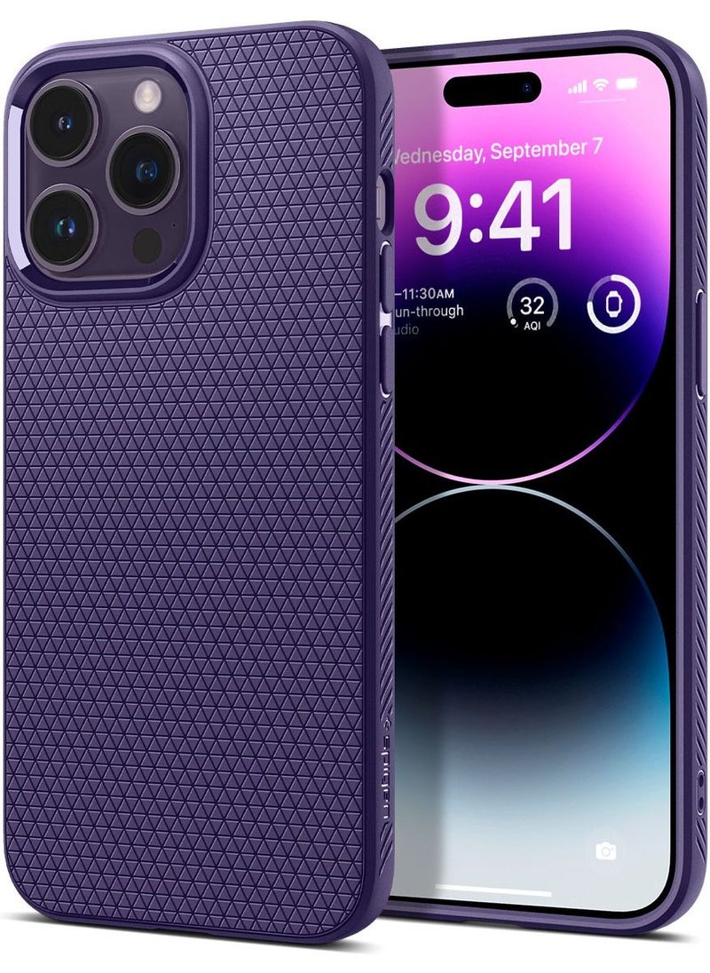 Spigen Liquid Air for iPhone 14 Pro Case Cover - Deep Purple  - Image 1