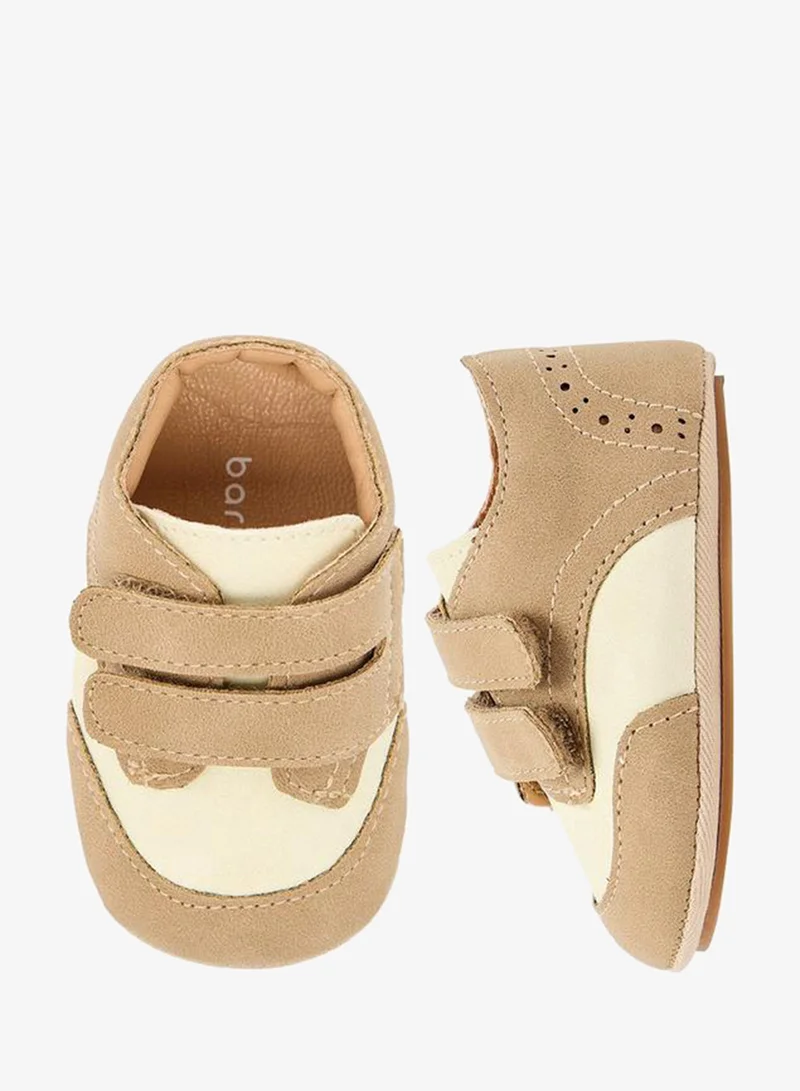 Barefeet Booties With Hook & Loop, Panelled Design
