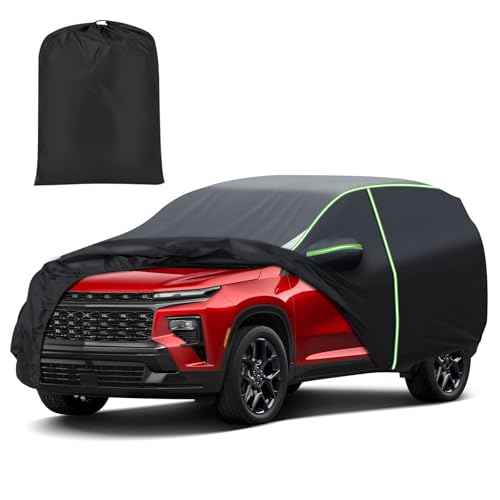 Mixsuper Liner Car Cover for Chevy Traverse 2009-2026, 7 Layers Full Car Cover All Weather Car Covers for Chevy Traverse, Waterproof Outdoor Cover with Zipper Door Reflective Strips - Image 1