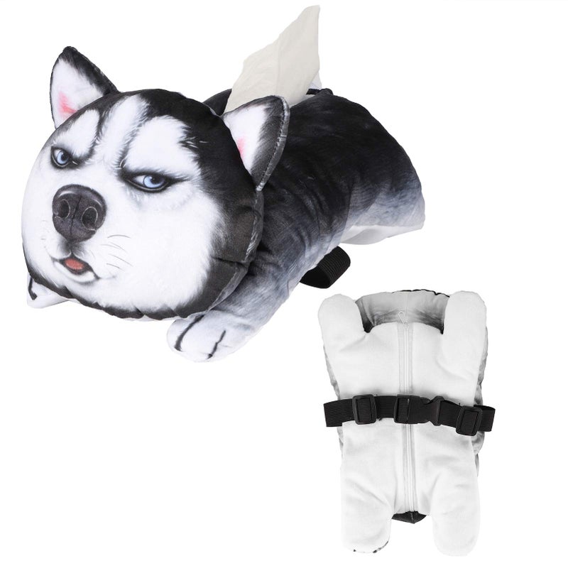 حامل صندوق المناديل المعلق على شكل سيارة ثلاثية الأبعاد بتصميم كرتوني للقطط والكلاب، ديكور للمنزل - Image 5