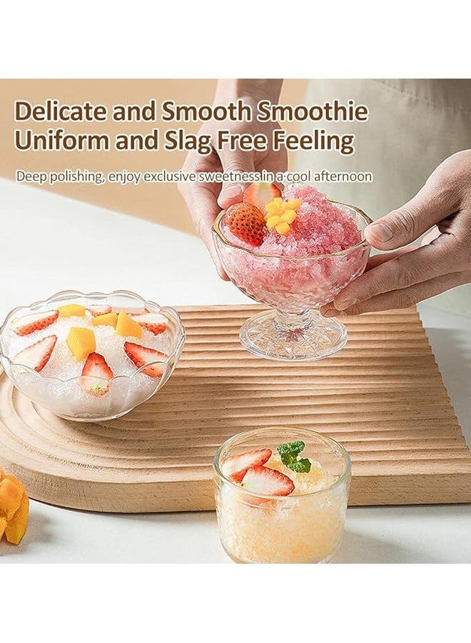 Small Multifunctional Diy Hand-Cranked Ice Machine  Portable Ice Crusher Hand Crank Ice Shaver Manual Blenders Ice Crushers Mini Hand-Operated Ice Shaver Slushie Household Kitchen Tool For Party Cel  - Image 4