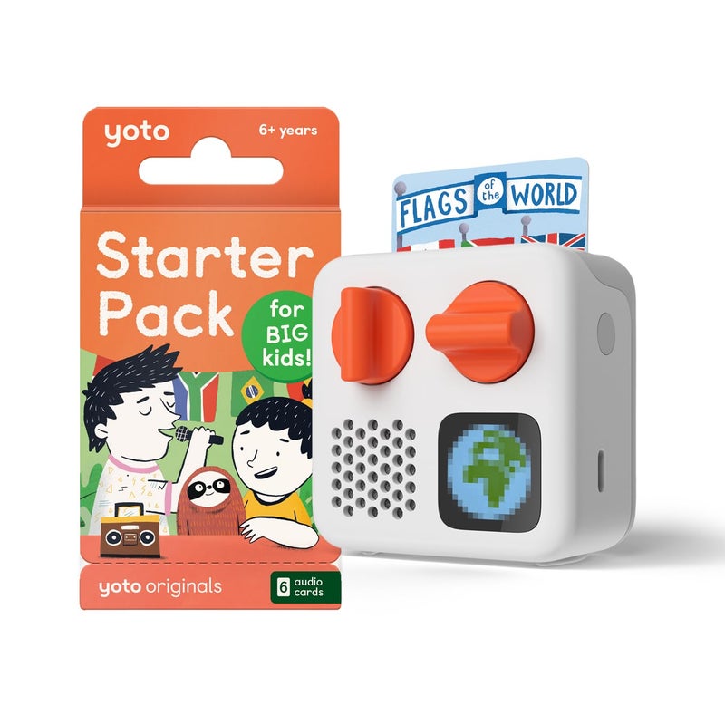 Yoto Mini 2024 Edition Starter Pack for Big Kids Bundle ScreenFree Bluetooth Audio Player Allin1 Travel Device for Stories Music Podcasts Radio Use as Speaker or with Headphones - Image 2