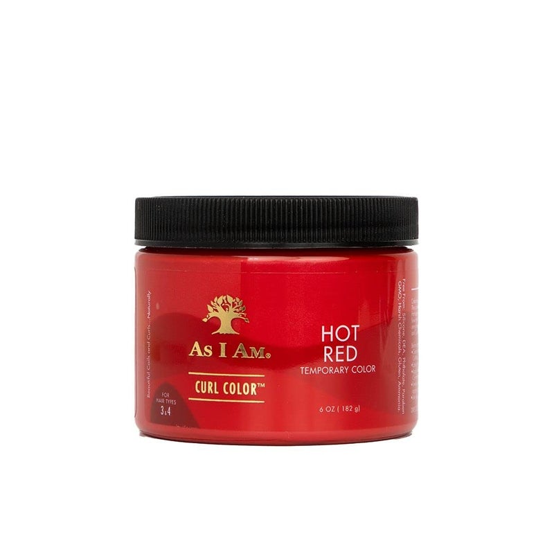 As I Am Curl Color - Hot Red - 6 oz - Temporary Color & Curling Gel - Medium Hold - Vegan & Cruelty Free - Image 1