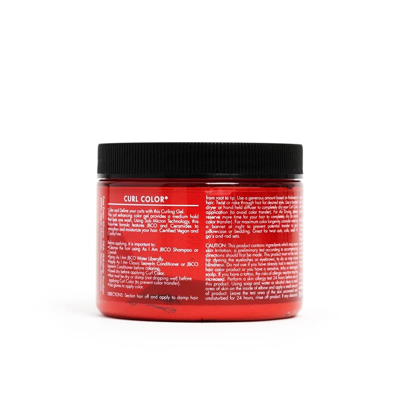As I Am Curl Color - Hot Red - 6 oz - Temporary Color & Curling Gel - Medium Hold - Vegan & Cruelty Free - Image 2