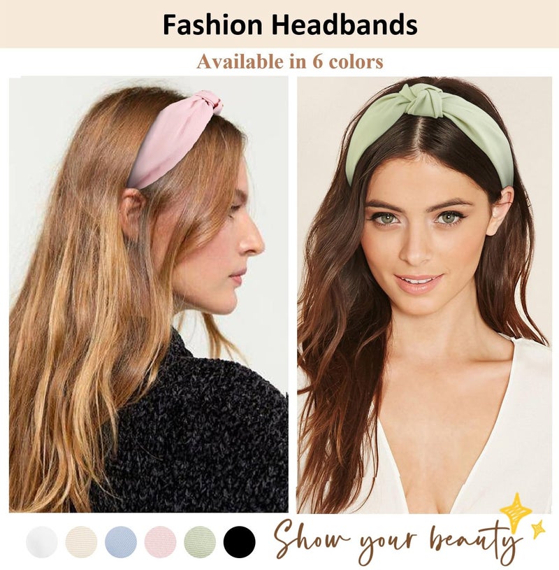 TERSE Headbands for Women Girls, Fashion Knotted Head Bands for Women's Hair - Image 3