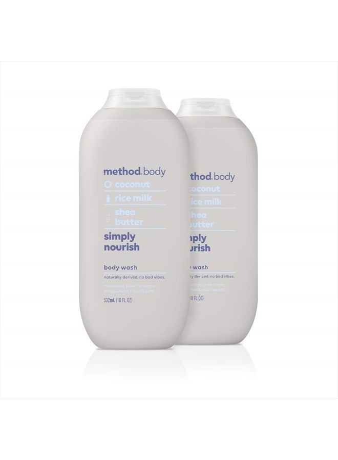 Method Method Body Wash, Simply Nourish, 18oz, 2 Pack, Simply Nourish, 18 fluid_ounces - Image 1