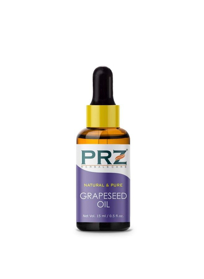 PRZ Grapeseed Cold Pressed Carrier Oil Pure Natural & Therapeutic Grade Oil For Aromatherapy Body Massage Skin Care & Hair Care 15 Ml - Image 4