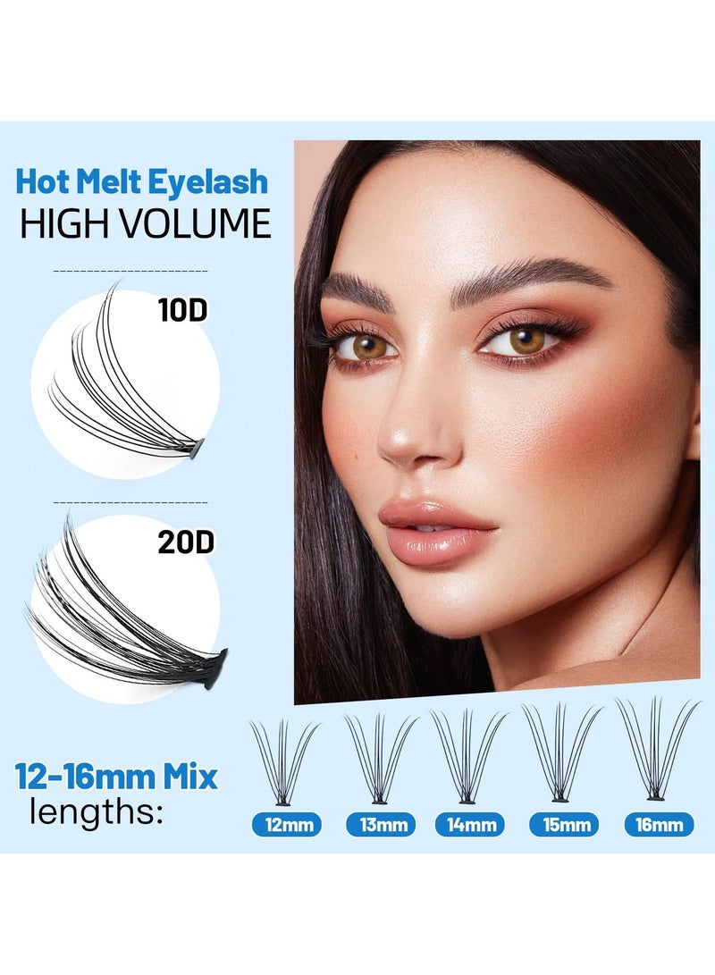 BONITO 240pcs C Curl 10D/20D Individual Cluster Eyelashes - Image 3