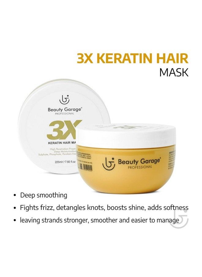 Beauty Garage 3X Keratin Hair Mask 225Ml  - Image 5