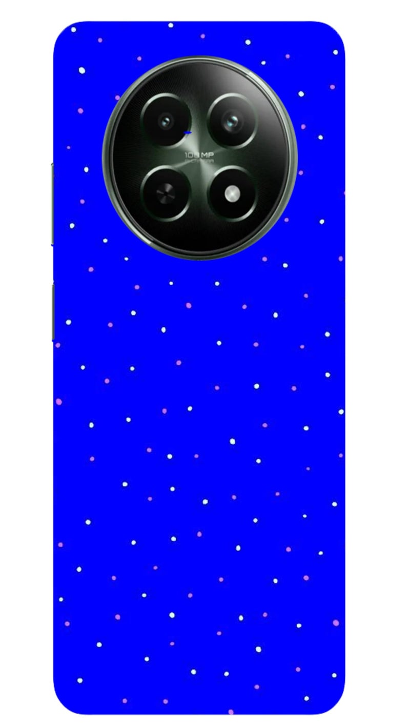Silence Designer Printed Full Body Protective Mobile Back case Cover for Realme C65 5G |Doted Blue - Image 5