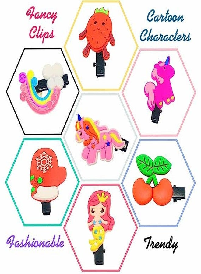 Quarya Girls Rubber Bands Hair Clips Hair Pin Hair Clutch Hair Tie Elastic Hair Bands For Kids Children Babies Fancy Hair Accessories (Pack Of 24 Pcs In Jar), Multicolor - Image 4