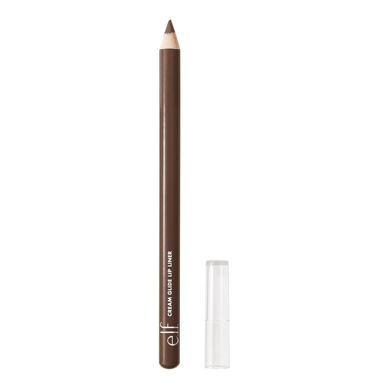 elf elf Cream Glide Lip Liner HighlyPigmented Pencil For Shaping  Sculpting Lips SemiMatte Finish Vegan  CrueltyFree Dark Cocoa