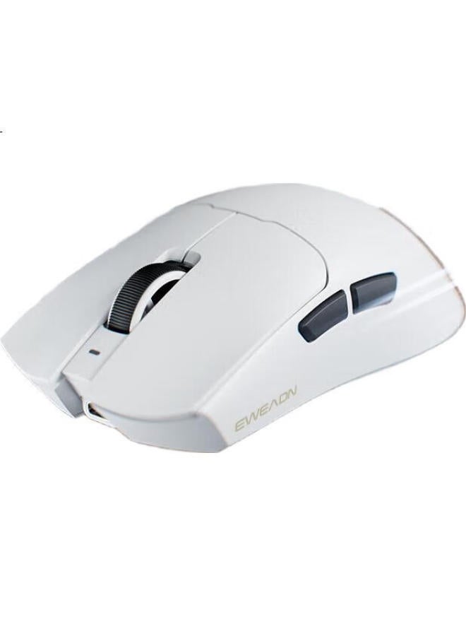 Eweadn (Eweadn) S9 Ultra Wireless Gaming Mouse Lightweight Bluetooth Three-Mode Computer Office Large Hand Suitable For Computer Tablet Laptop Gaming Peripheral White - Image 3