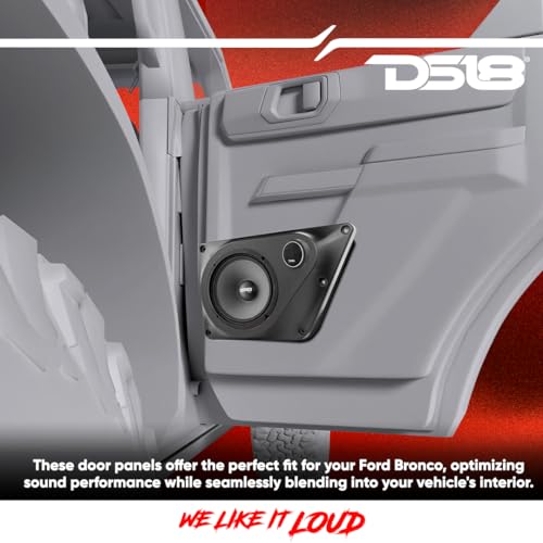 DS18 BRO-BD-LR Panels for Ford Bronco 6th Gen 4 Door - Back Door Speaker and Tweeter Panels - Fits 2X 6.5 Speakers and 2X 2.3 Tweeters - Pair (Left & Right) - Image 4