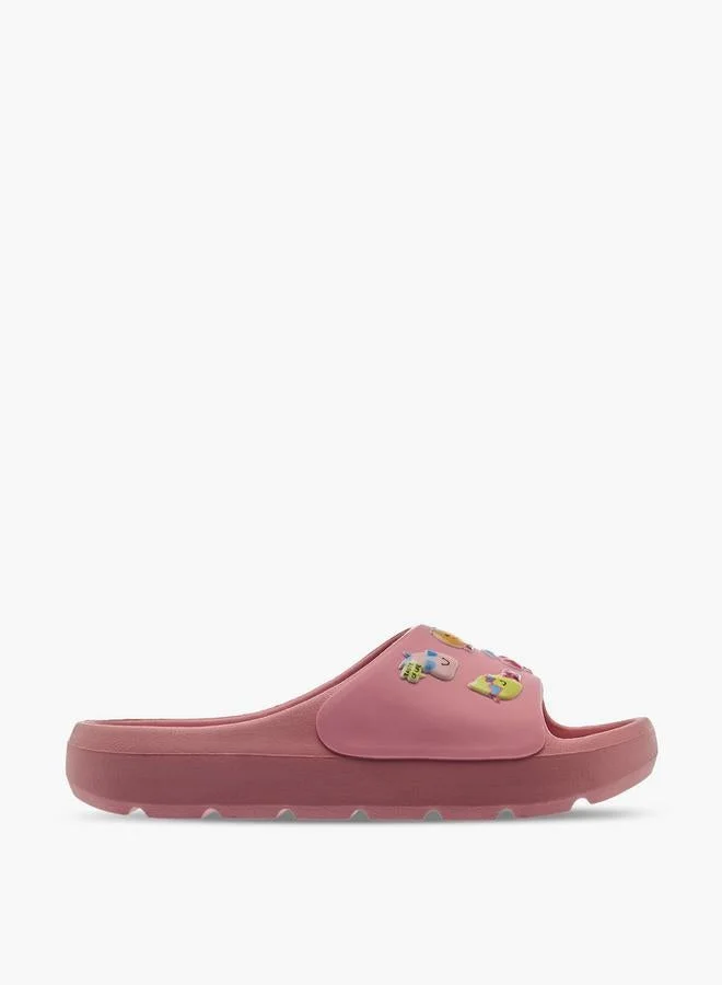 أكوا Girls Fruits Embossed Slides