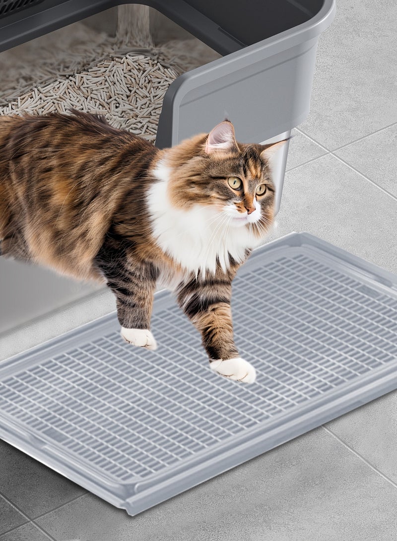 Kidle Stainless Steel Cat Litter Box Metal Litter Pan Tray with High Wall Sides Anti-Leakage Splash-Proof - Image 2