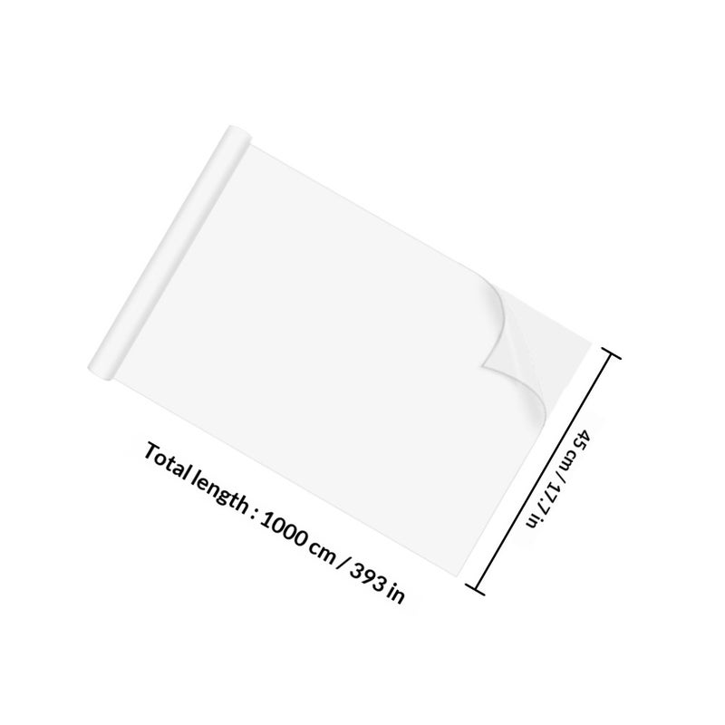 1 Roll Electrostatic Adhesion Whiteboard Sticker For Walls Dry Erase Board Static Cling Whiteboard Sticker Roll Whiteboard Sticker - Image 2