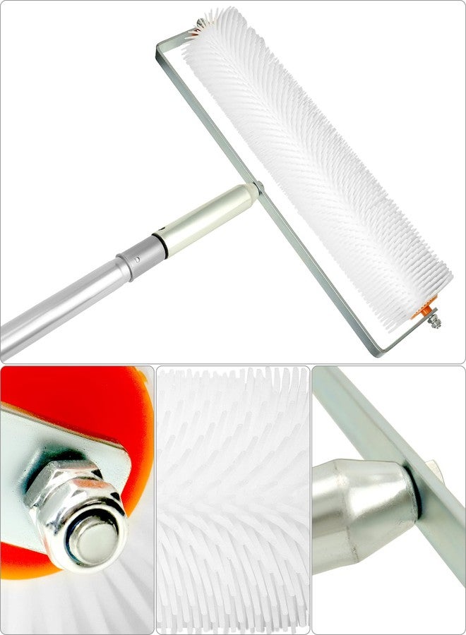 QWORK Spiked Screeding Compound Roller, 20" x 1" Latex Floor Self Leveling Screed Spiked Roller Remove Bubble Smooth Level Screed Surface - Image 2