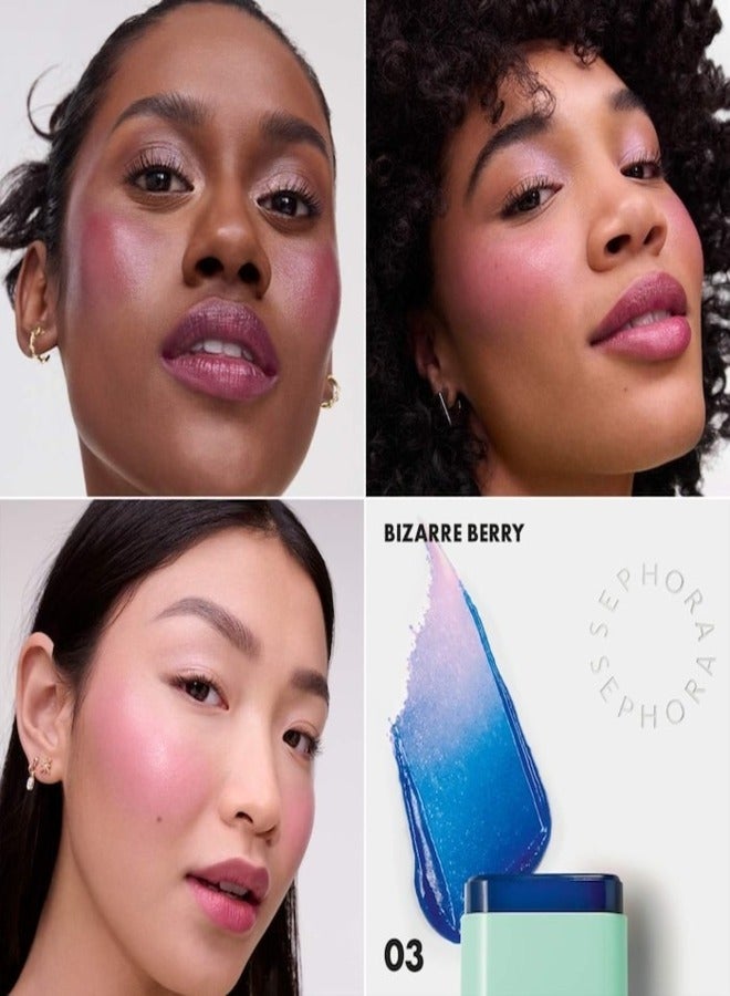 سيفورا مجموعة سيفورا، أحمر شفاه وخدود كولور تويستر زيتي 03 توت غريب - بلسم مرطب متغير اللون بالتوت، 8.5 غرام - Image 2